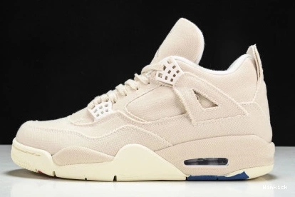 Blank Retro Jordan DQ4909-100 4 Canvas 1117